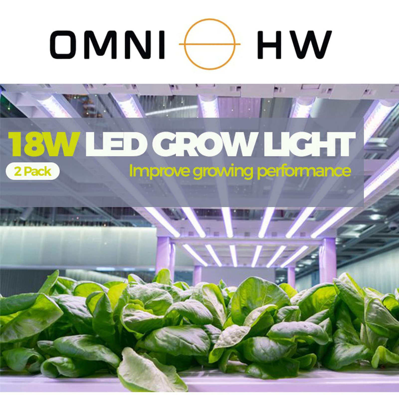 Amazon.com : LED Grow Lights, 4ft, 2 x 18W, Super Bright, Full